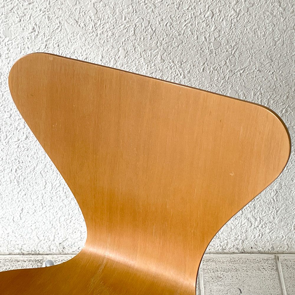 フリッツハンセン Fritz Hansen セブンチェア ビーチ材 ナチュラル アルネ・ヤコブセン Arne Jacobsen スタッキング デンマーク 北欧家具 B ◇