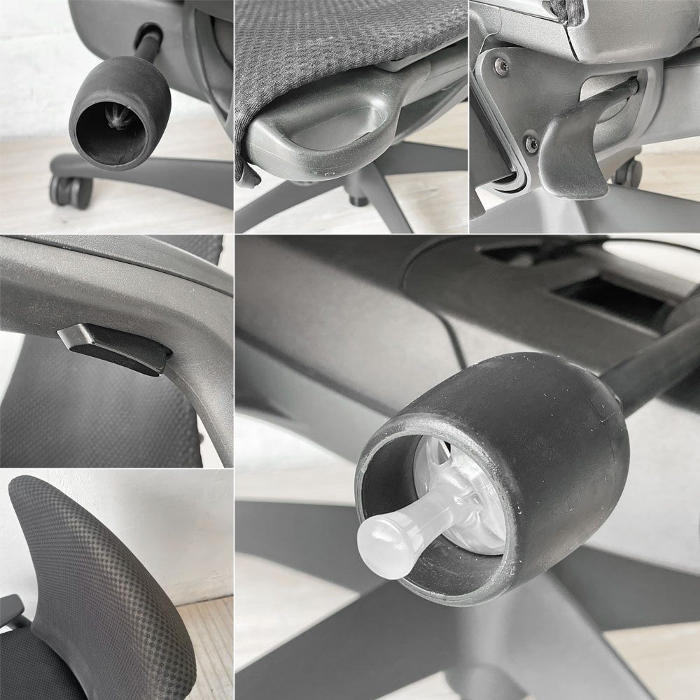 ハーマンミラー Herman Miller エンボディチェア デスクチェア オフィスチェア ジェフ・ウェバー ビル・スタンフ バランス ファブリック ブラック 廃番 参考価格￥284.900- ★