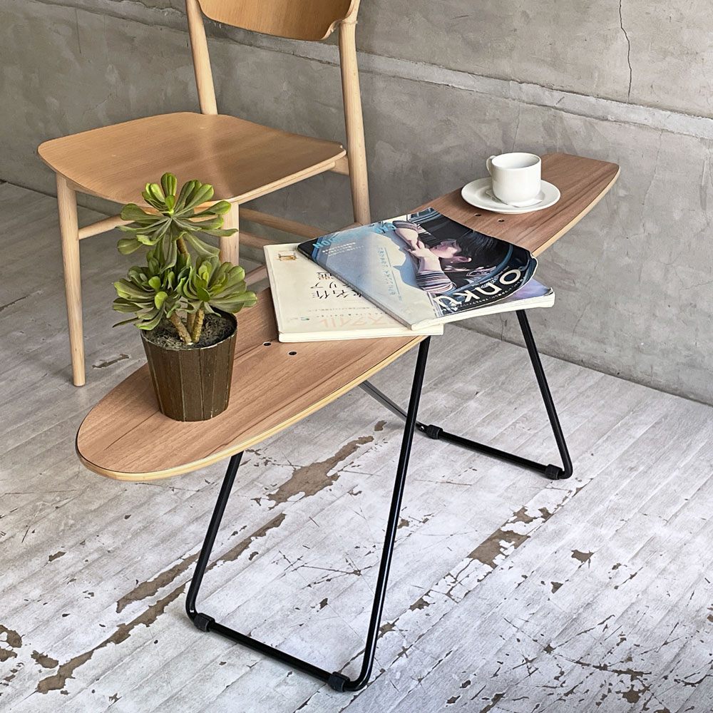 東屋 AZUMAYA スケートボードテーブル skateboard table ロシル ROSIL サイドテーブル スチール メラミン化粧合板 インダストリアル A ♪