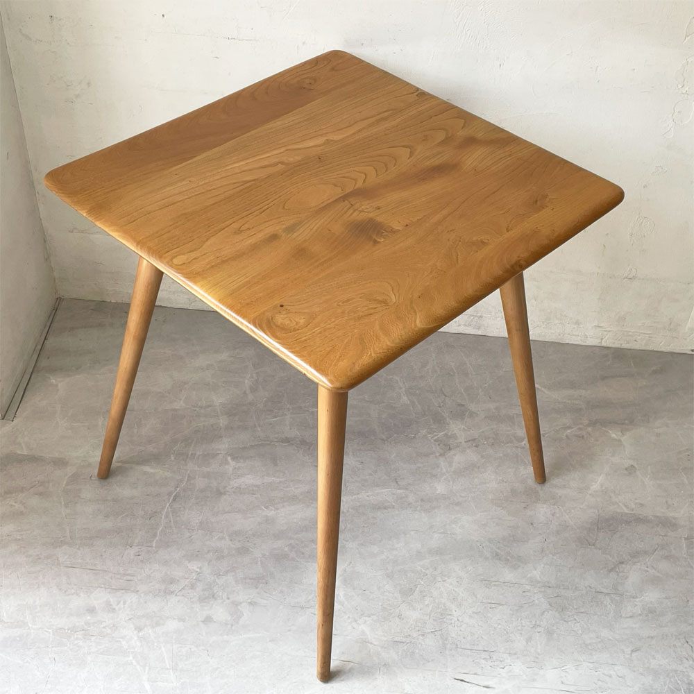 アーコール Ercol ブレックファストテーブル Breakfast Table ダイニングテーブル エルム材 70's 英国 イギリス ビンテージ ★