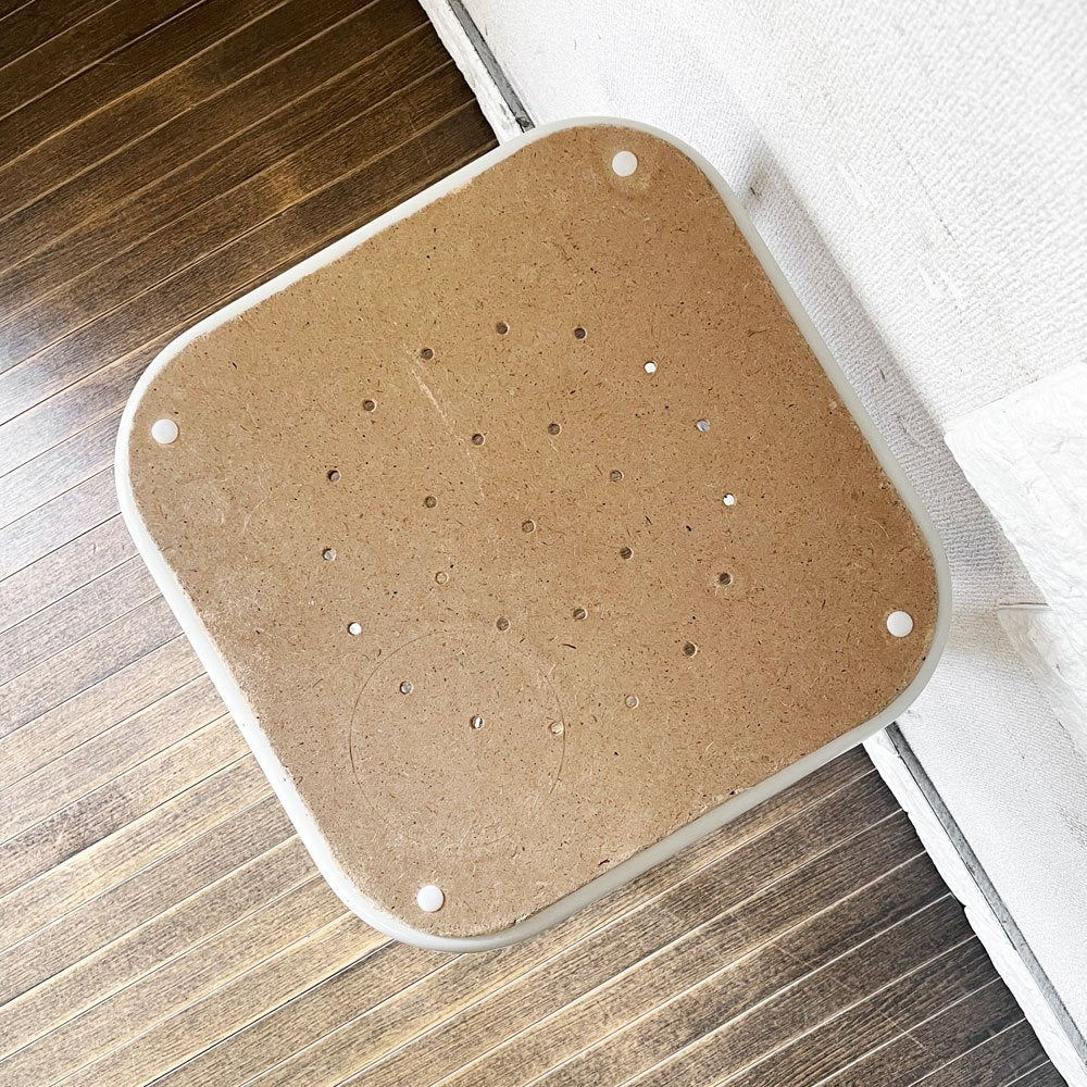 リオン LYON ファクトリースツール FACTORY STOOL Lサイズ プッティーホワイト Putty white プレスウッドシート インダストリアル P.F.S取扱 廃番仕様 ◎