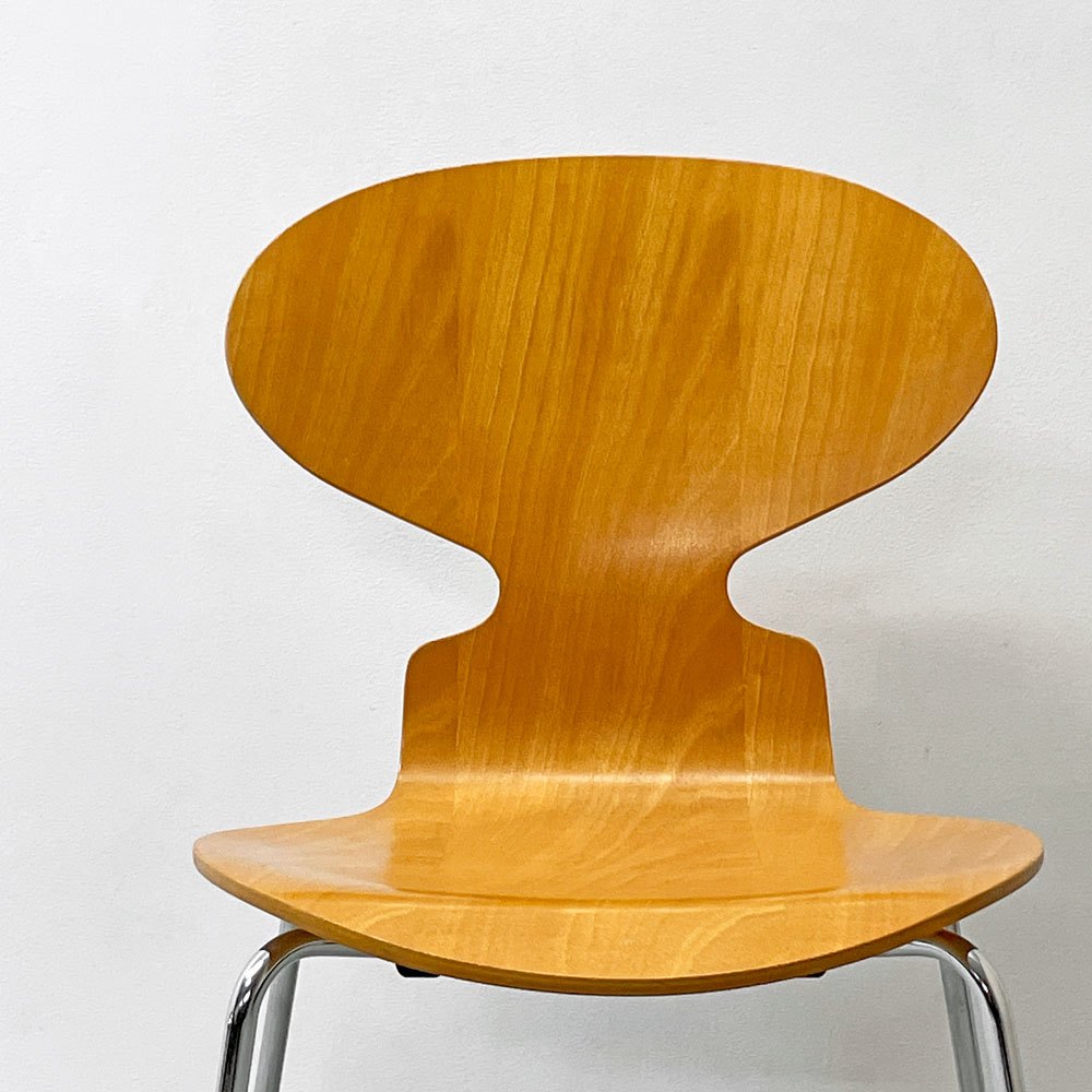 フリッツハンセン Fritz Hansen 3101 アリンコチェア アントチェア 4本脚 ナチュラルビーチ ラッカー仕上げ アルネ・ヤコブセン ●
