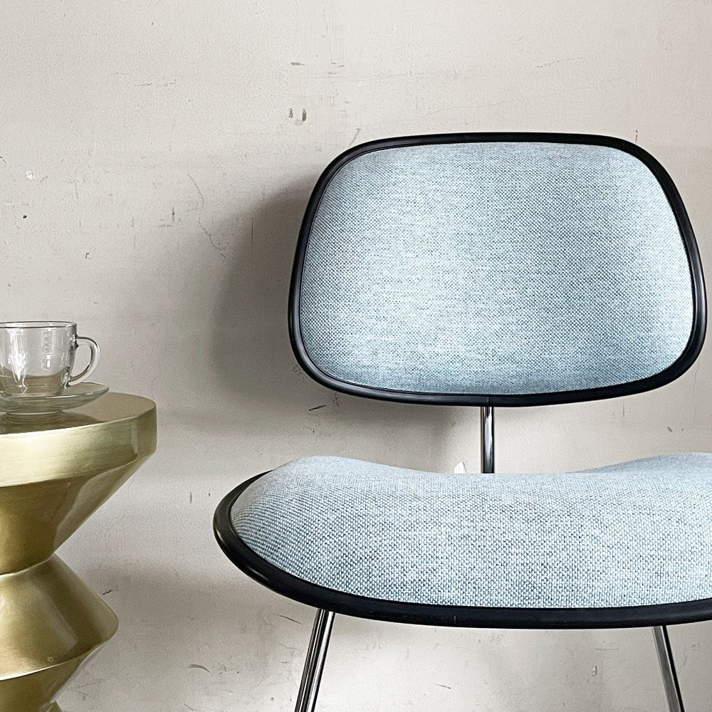 ハーマンミラー Herman Miller ツーピースプラスチックチェア Two Piece Plastic Chair DCM ライトブルー ファブリック ビンテージ ミッドセンチュリー イームズ ■