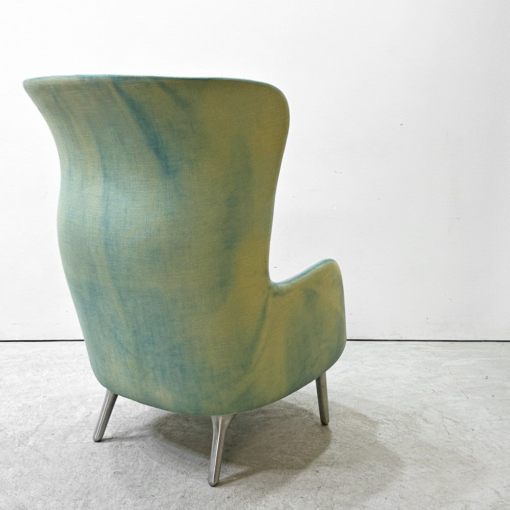 フリッツハンセン Fritz Hansen ロオチェア RO JH1 ラウンジチェア ファブリック Faded Denim Blue アルミベース ハイメ・アジョン 現行定価￥526,680以上 ●