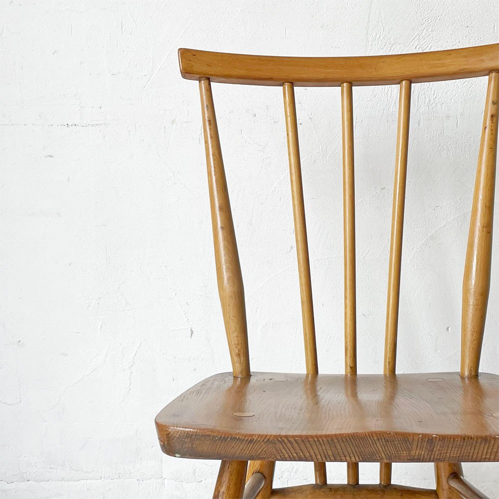 アーコール Ercol スティックバックチェア スピンドルチェア エルム材 UKビンテージ Vintage 英国家具 ★