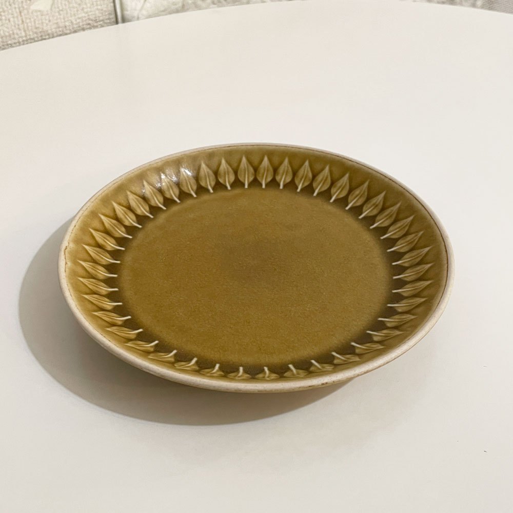 クロニーデン KRONJYDEN レリーフ Relief  ケーキプレート 直径16.5cm イェンス クイストゴー デンマーク 北欧食器 A ◎