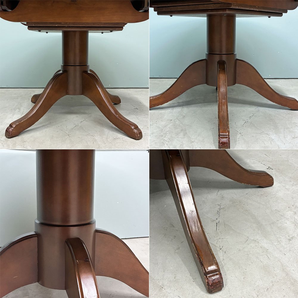 三越家具 ブルージュ Brugg カントリーハウス CDT1 エクステンション リビングダイニングテーブル ラウンド W108×H68cm ◎