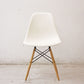 ハーマンミラー HermanMiller サイドシェルチェア ドゥエルレッグ DSW ホワイト ポリプロピレン製 イームズ ミッドセンチュリー ●