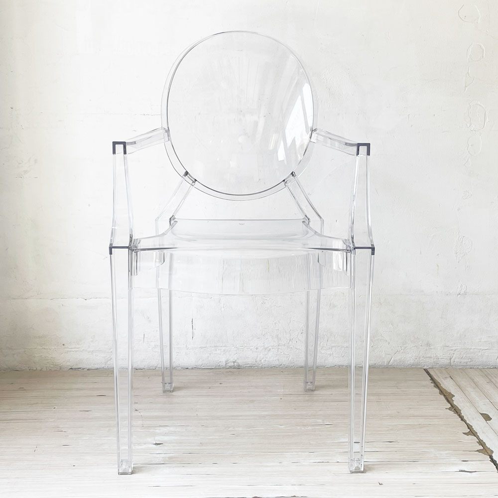 カルテル Kartell ルイゴースト LouisGhost アームチェア クリスタル スタッキング クリスタル フィリップ・スタルク Philippe Starck イタリア B ★