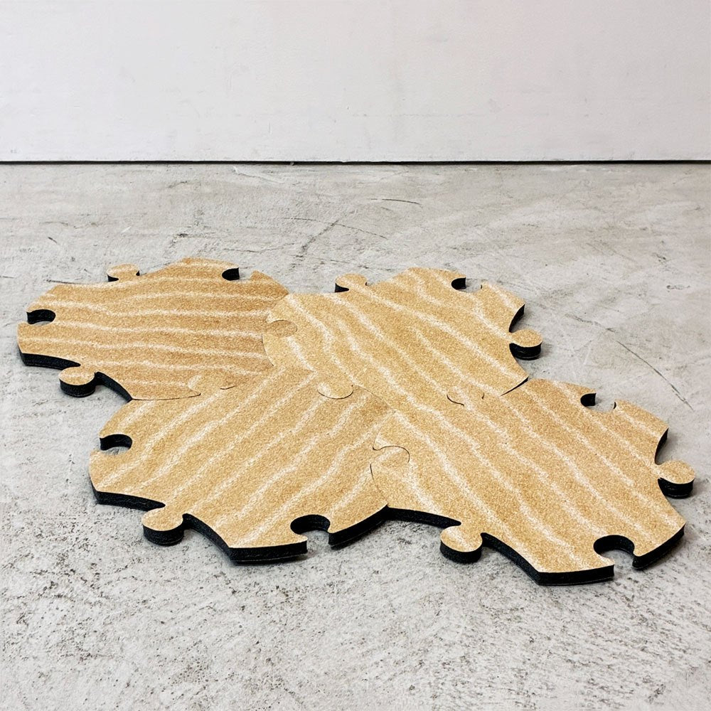 マジス MAGIS パズルカーペット PUZZLE CAPPET サンドカラー 4個セット pattern サテンドラ パクハレー 未使用保管品 キッズ家具 キッズルーム ベビー用品 イタリア ●