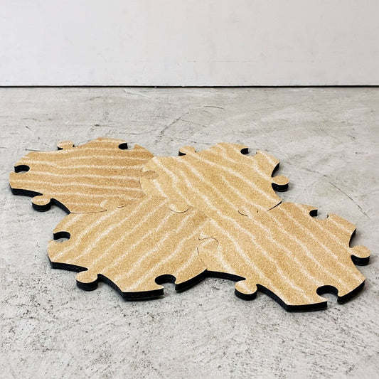 マジス MAGIS パズルカーペット PUZZLE CAPPET サンドカラー 4個セット pattern サテンドラ パクハレー 未使用保管品 キッズ家具 キッズルーム ベビー用品 イタリア ●