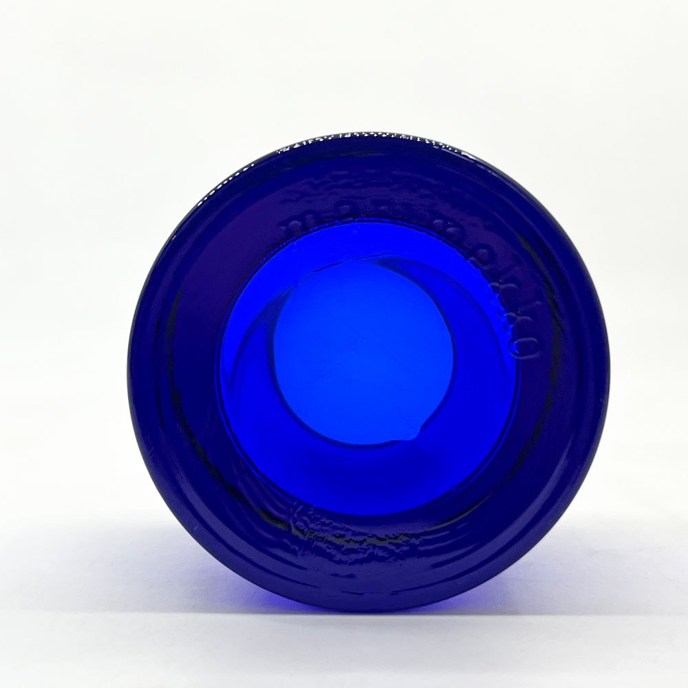ヌータヤルヴィ Nuutajarvi マリメッコ marimekko キビ kivi キャンドルホルダー コバルトブルー 60mm ヘイッキ・オルヴォラ フィンランド ビンテージ ●