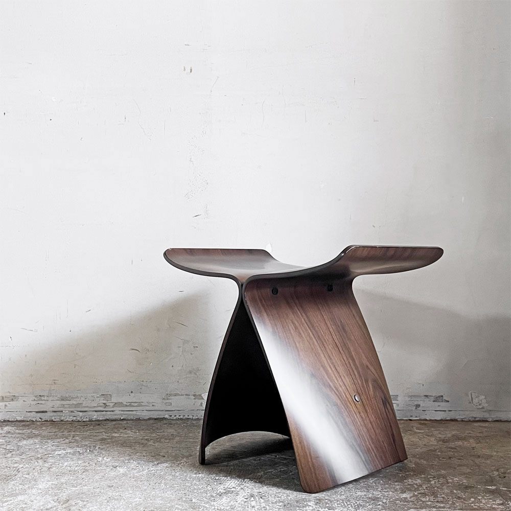 天童木工 Tendo バタフライスツール ローズウッド 柳宗理 MoMA ジャパニーズモダン ■