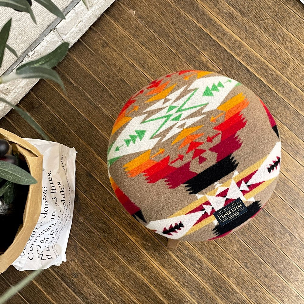 ペンドルトン PENDLETON  ウッディ ハイチェア Woody High Chair スツール Pilot Rock ウール生地 パイン無垢材 定価￥25,300- ◎