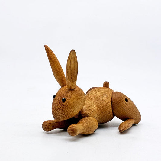 カイボイスン Kay Bojesen デンマーク アニマルフィギアシリーズ ビンテージラビット Vintage Rabbit オーク無垢材 木製玩具 オブジェ ●