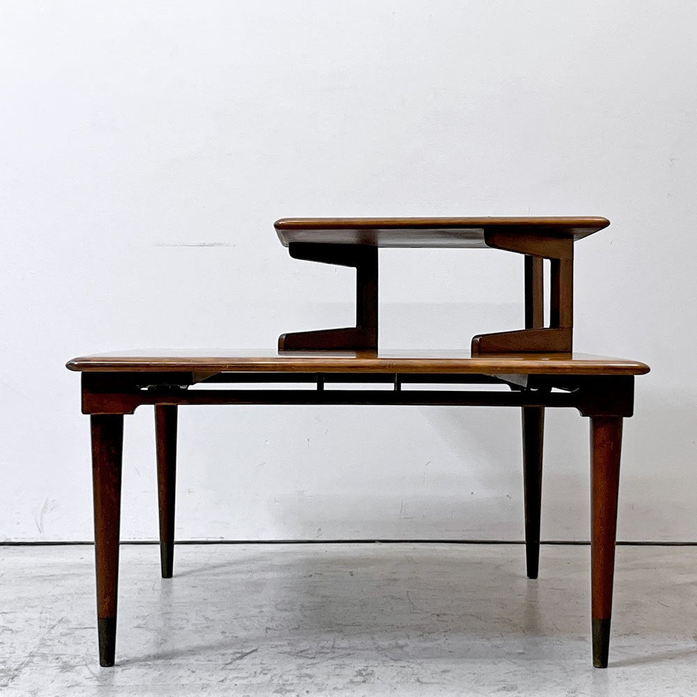ホワイトファニチャーカンパニー White Furniture Company ステップコーナーテーブル USビンテージ US Vintage 米国家具 ミッドセンチュリー ●