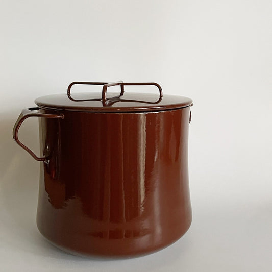 ダンスク DANSK コベンスタイル koben style ホーロー 両手鍋 深型 22cm ブラウン イェンス・クイストゴー ビンテージ デンマーク製  ■