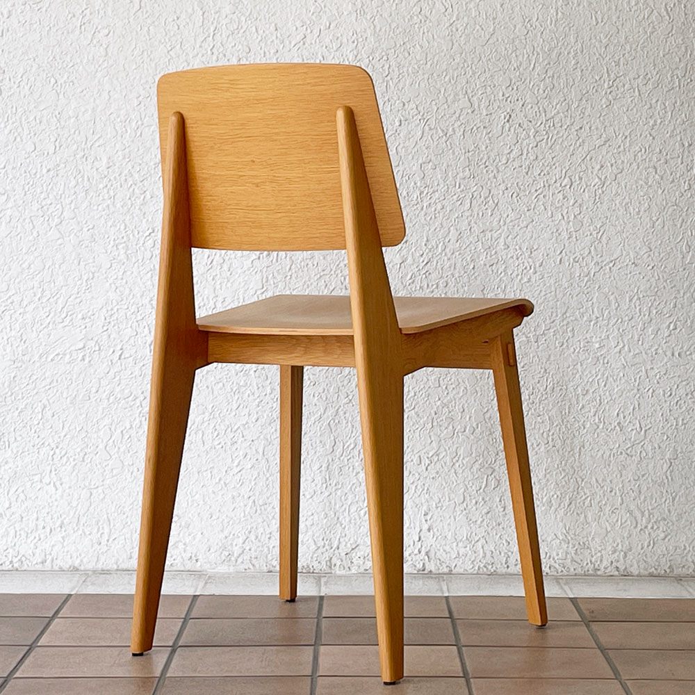 ヴィトラ vitra シェーズトゥボワ Chaise Tout Bois ダイニングチェア ナチュラルオーク 座面高46cm ジャン・プルーヴェ Jean Prouve 定価129,800円 ◇