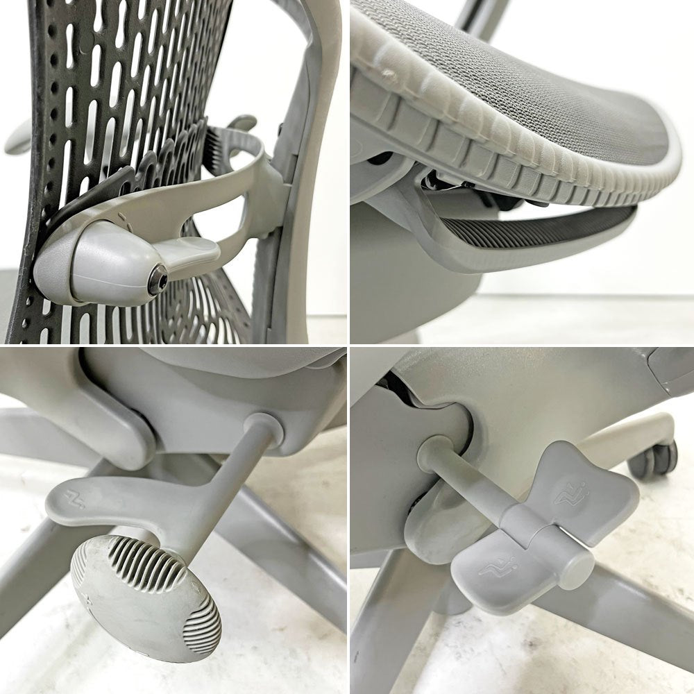 ハーマンミラー Herman Miller ミラチェア Mirra Chair オフィスチェア スタジオ7.5 Studio7.5 グレー 座面昇降 ●