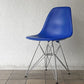 ヴィトラ Vitra サイドシェルチェア エッフェルベース ポリプロピレン製 ブルー 2001年製 C&R イームズ ミッドセンチュリーデザイン ◇