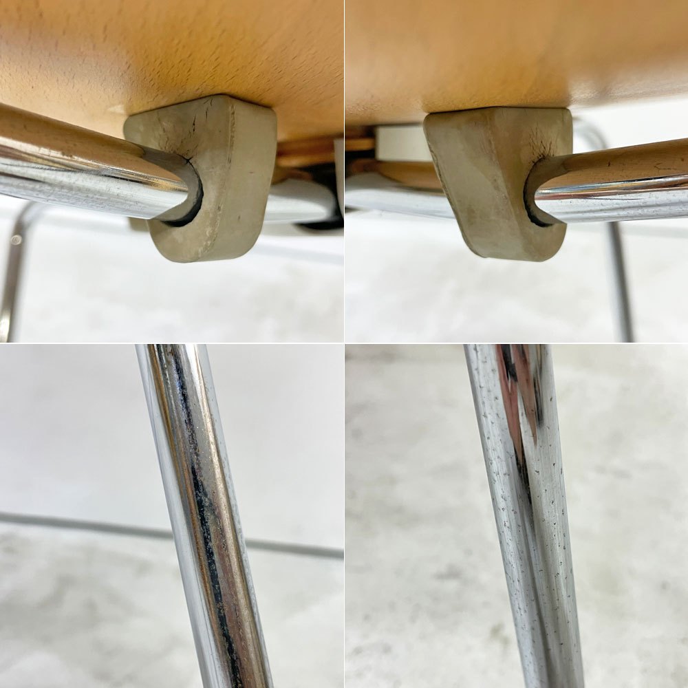 フリッツハンセン Fritz Hansen アントチェア 4本脚 ナチュラルビーチ ラッカー アルネ・ヤコブセン 北欧家具 I ●