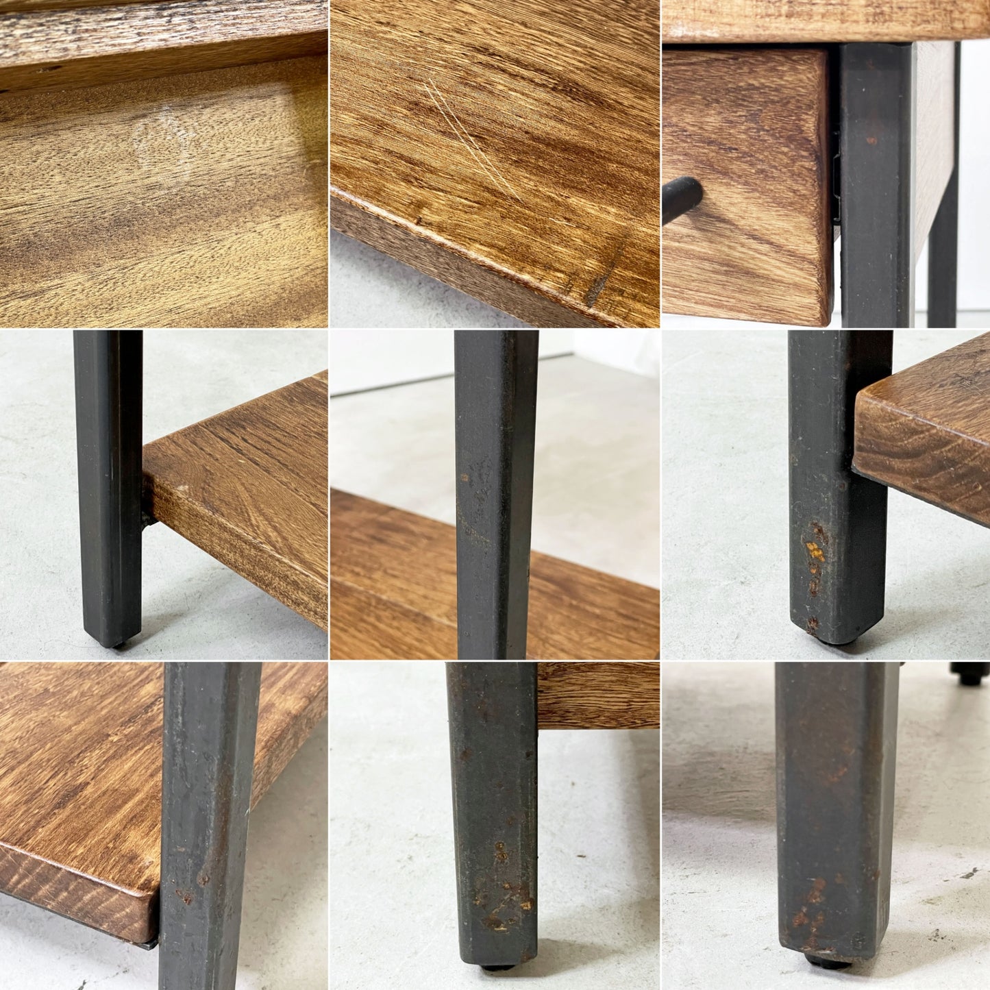 アクメファニチャー ACME Furniture グランビュー エンドテーブル GRANDVIEW END TABLE サイドテーブル ナイトテーブル オーク無垢材 インダストリアルデザイン ●