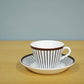 グスタフスベリ GUSTVSBERG スピサリブ SPISA RIBB コーヒーカップ＆ソーサー ビンテージ 北欧食器 ◎