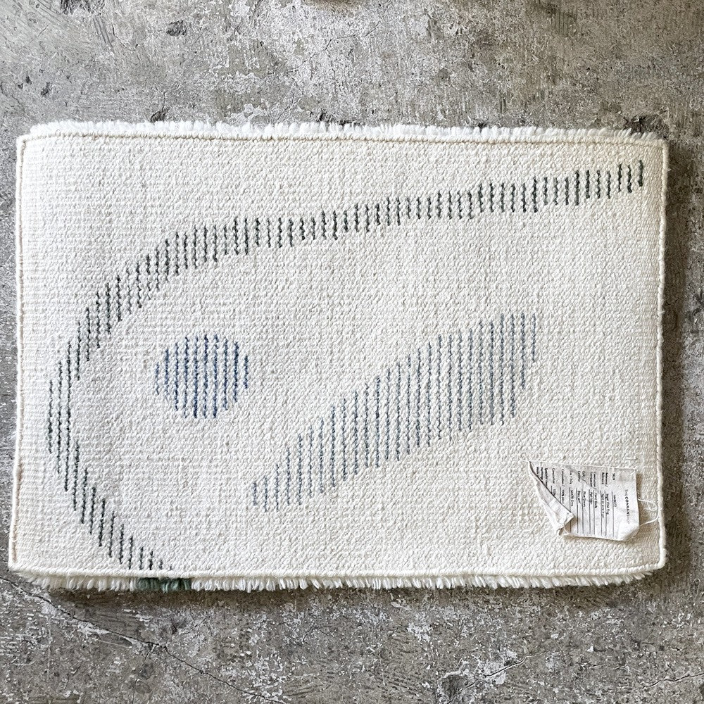 ザ・コンランショップ THE CONRAN SHOP イキガイ IKIGAI ウール ラグ WOOL RUG ブルー グリーン BLUE GREEN 50×70 モダンデザイン ■