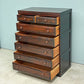 松本民芸家具 Ｄ型 整理箪笥 ベビータンス 6段 抽斗7杯 ミズメザクラ 無垢材 民藝 和家具 和モダン ◎