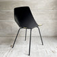 シュタイナー Steiner トノーチェア Tonneau Chair ダイニングチェア プライウッド ブラック クッション付き ピエール・ガーリッシュ Pierre Guarich フランス ビンテージ 希少 ♪