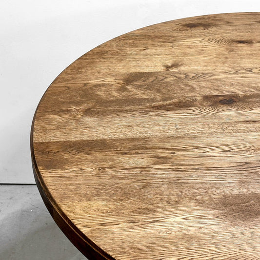 クラッシュゲート CRASH GATE イージーライフ EASY LIFE ハクビ HAKUBI ダイニングテーブル W90cm オーク材 スチール サークル型 定価￥104,500- ●