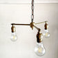 POINT NO.39 オリジナル OPL015 3 BULBS LIGHT 真鍮 3灯照明 シャンデリア ペンダントライト 引掛けシーリング■
