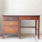 ビーピージョン B.P.John Furniture 片袖 デスク 机 4ドロワー デコラトップ 米軍家具 ミッドセンチュリー USビンテージ ★