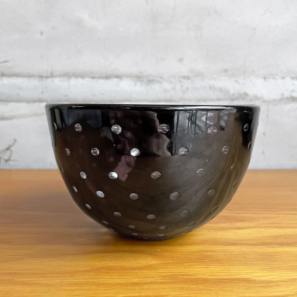 辻和美 Kazumi Tsuji おはち 深 ツブツブ ガラスボウル 鉢 Φ15×9.5cm ファクトリーズーマー factory zoomer 現代作家♪