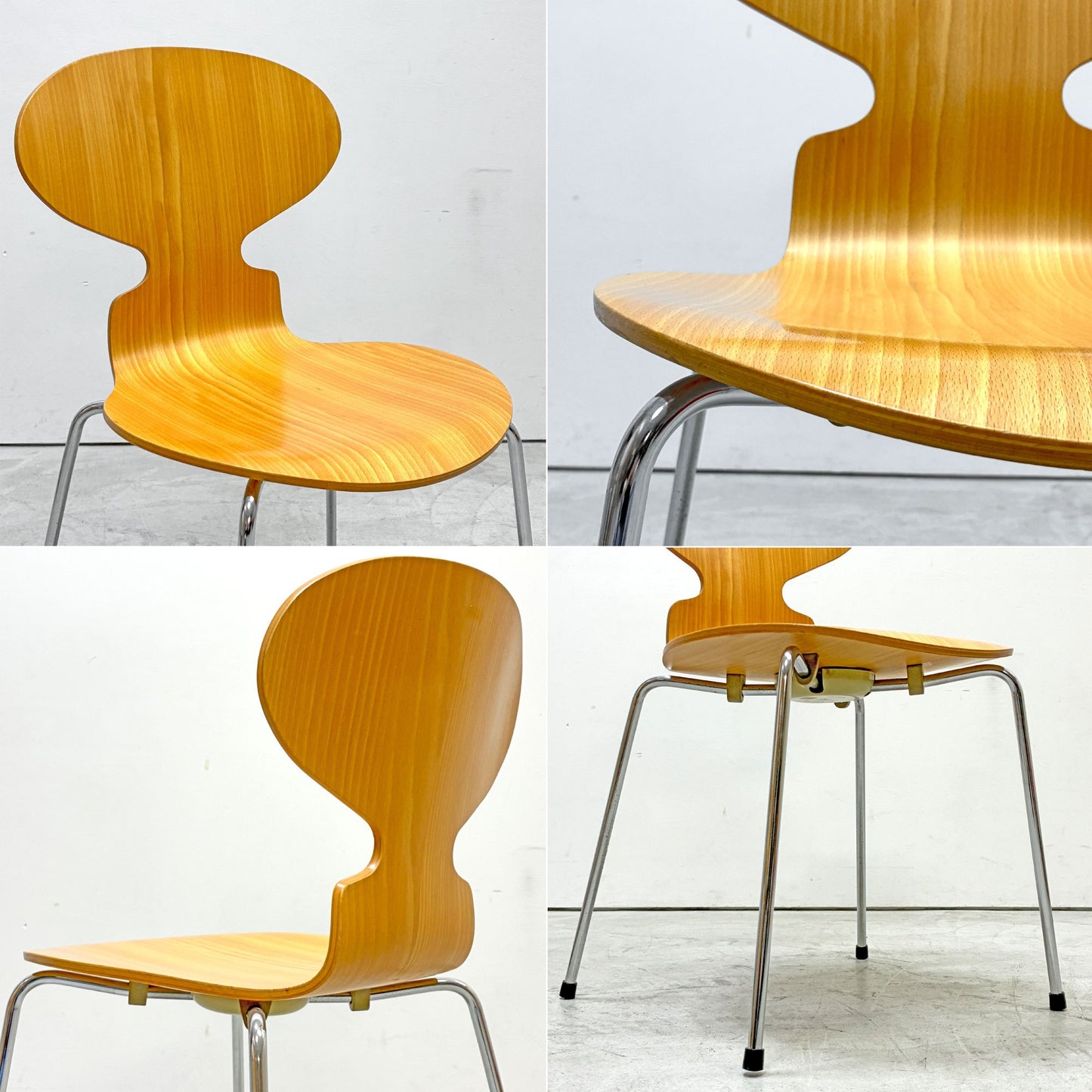 フリッツハンセン Fritz Hansen 3101 アリンコチェア アントチェア 4本脚 ナチュラルビーチ ラッカー仕上げ アルネ・ヤコブセン C ●