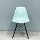 ハーマンミラー HermanMiller サイドシェルチェア ドゥエルレッグ DSW アクアスカイ × エボニー ポリプロピレン製 イームズ ミッドセンチュリー A ◎