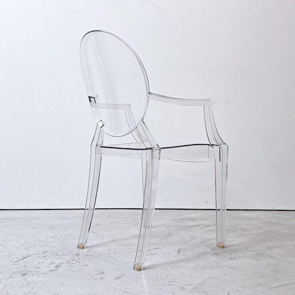 カルテル Kartell ルイゴースト LouisGhost アームチェア クリスタル スタッキング フィリップ・スタルク Philippe Starck イタリア ●