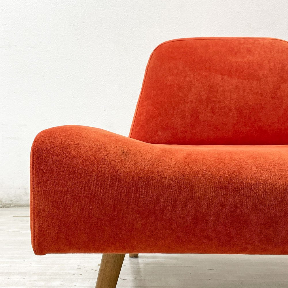 イデー IDEE アーオ ソファ AO SOFA 1Pソファ 1シーター オレンジ ファブリック W75cm 岡嶌要 ●