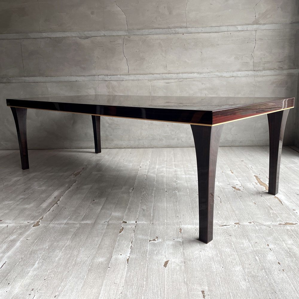 松創 MATSUSO ジン JIN センターテーブル ローテーブル 黒檀 エボニー材 鏡面仕上げ 和モダン ♪