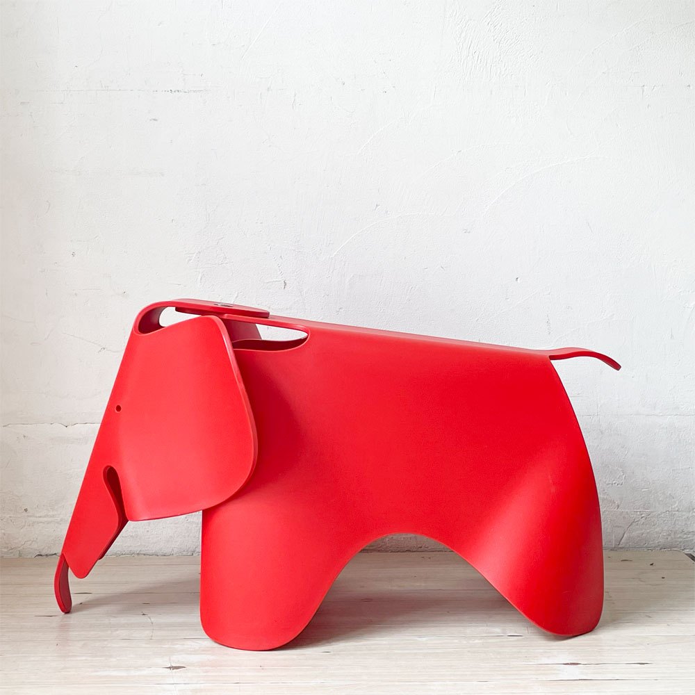 ヴィトラ Vitra イームズ エレファント Eames Elephant チェア スツール クラシックレッド ポリプロピレン 店舗什器 廃盤カラー ★