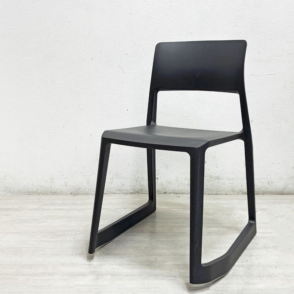 ヴィトラ Vitra ティプトン Tip Ton ワークチェア ダイニングチェア デスクチェア ブラック スタッキング チルト機能 定価￥42,900- B ●