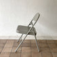 チューブラースチール フォールディングチェア TUBULAR STEEL FOLDING CHAIR 折りたたみ椅子 グレー アメリカ インダストリアル PFS取扱 B ◇