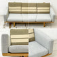 ゲタマ GETAMA GE236 3シーター ソファ ハンス・J・ウェグナー Hans J Wegner ファブリック マハラム社 モード生地 オーク無垢材 北欧 デンマーク ビンテージ ●