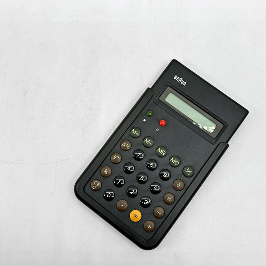 ブラウン BRAUN カーキュレーター 電卓 ET66 ブラック Type:4776 ディーター・ラムス Dieter Rams ドイツ 専用カバー＆箱付 ●