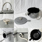 ストウブ STAUB ラウンドティーポット ROUND TEA POT ケトル 1.15L 茶こし付き 鋳物ホーロー製 グラファイトグレー IH対応 直火使用可 箱付き ◇