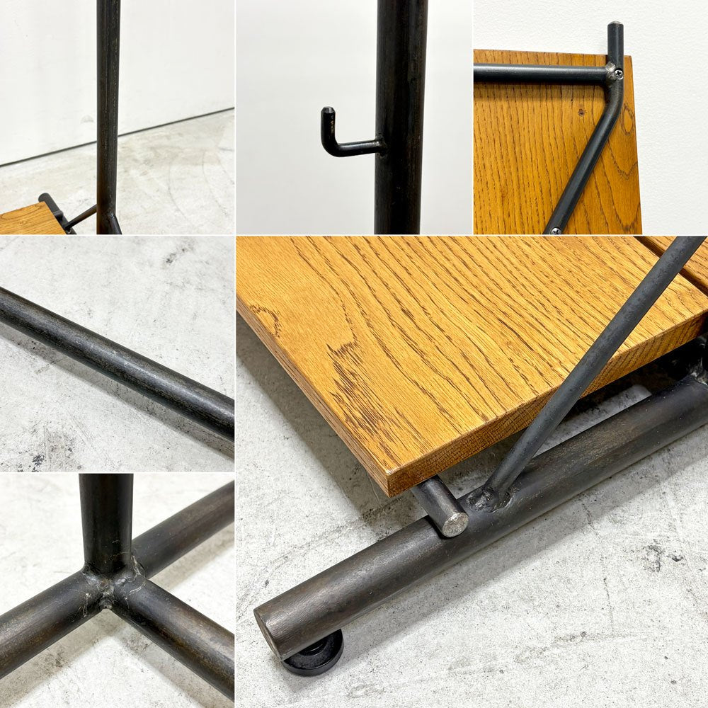 トラックファニチャー TRUCK FURNITURE スット ハンガースタンド SUTTO HANGER STAND Sサイズ スタンドシェルフボード付 ナラ無垢材 ハンガーラック インダストリアル ●