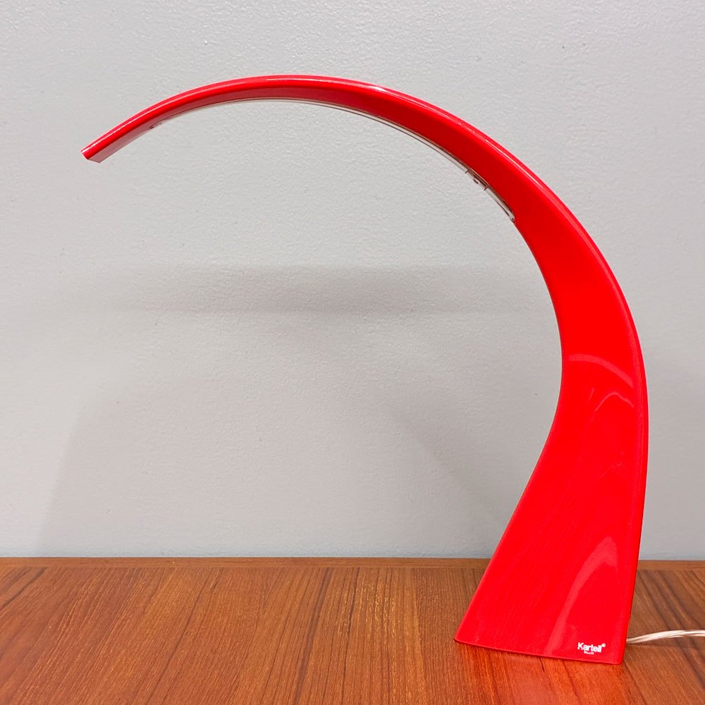 カルテル Kartell タジミニ TAJ MINI デスクライト テーブルランプ アクリル オレンジレッド フェルーチョ・ラヴィアーニ 定価：￥56,200- ◎