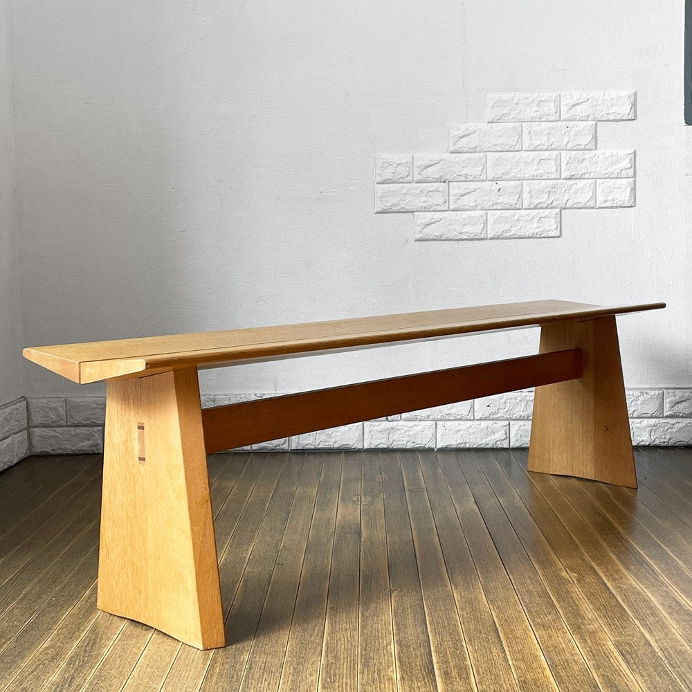 日進木工 NISSIN カーヴ ホワイトウッドシリーズ CARVE WHITE WOOD ベンチ WOB-145 W145 板座 ナチュラルモダン ◎
