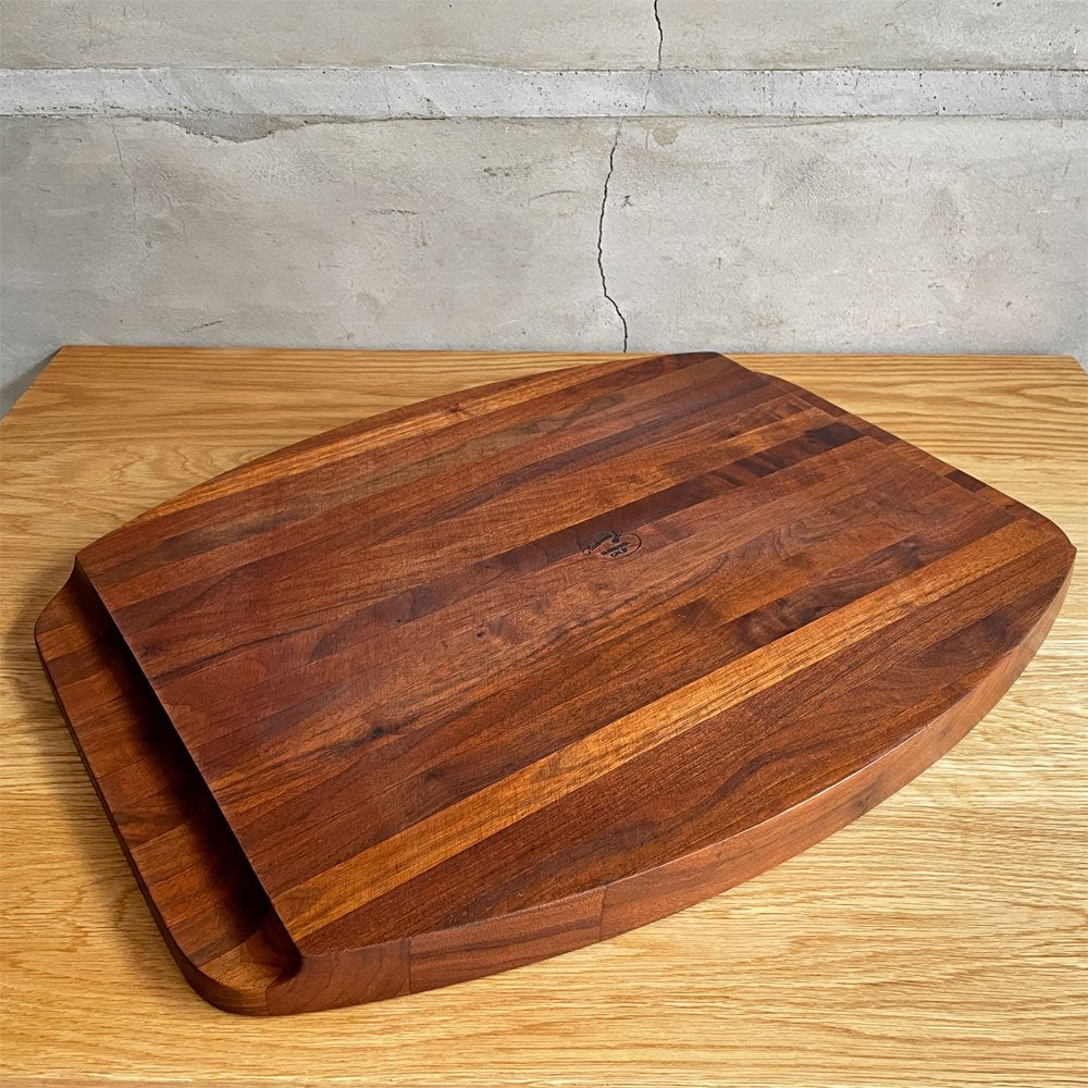 グラッドマーク Gladmark Burbank California カッティングボード トレイ ブラックウォールナット無垢集成材 USビンテージ ミッドセンチュリー ♪