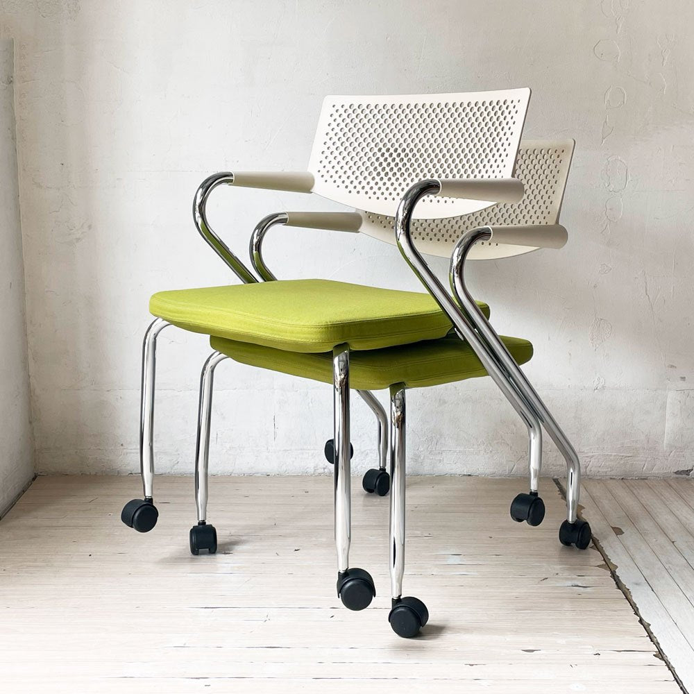 ヴィトラ vitra ビザロール Visaroll アームチェア ミーティングチェア デスクチェア スタッキング アントニオ・チッテリオ B ★